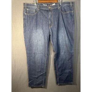 True Nation Athletic Fit Men's Size 46x32 Medium Wash Stretch Pants Basic Blue